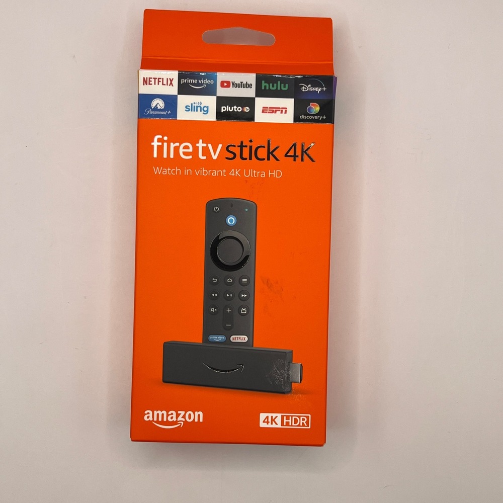 Amazon Fire TV Stick 4K Media Streamer Black Alexa Voice Remote HDR